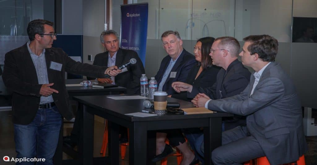 applicature ico vs ipo panel event